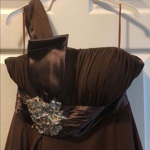 Single shoulder Bridesmaids/prom dress